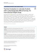 Tracheal intubation in critically ill adults with a physiologically difficult airway
