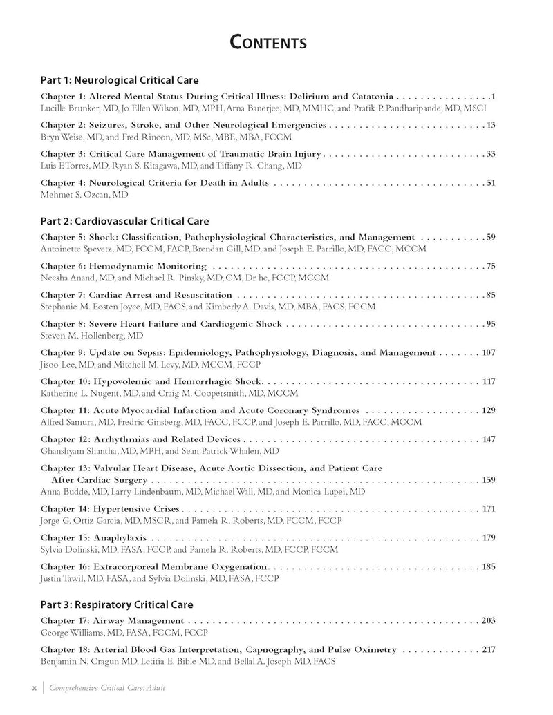Comprehensive Critical Care: Adult 3rd Edition Perfect