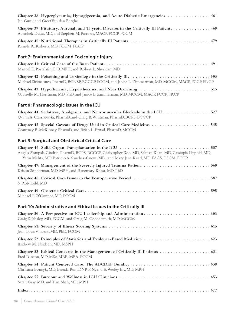 Comprehensive Critical Care: Adult 3rd Edition Perfect
