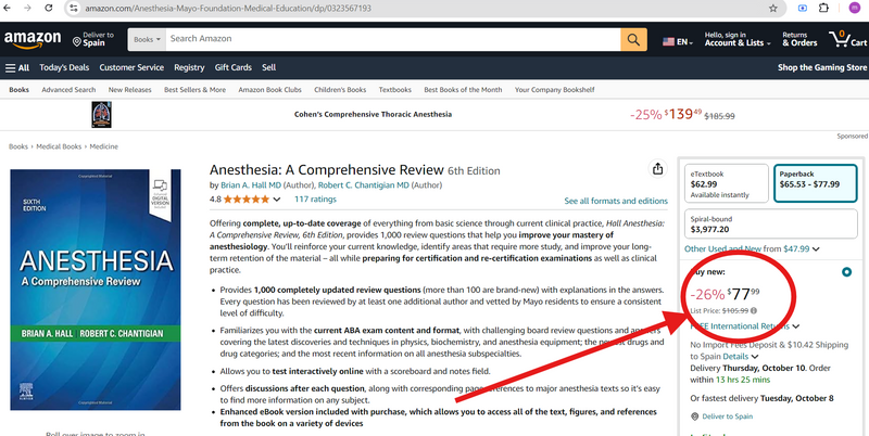 Anesthesia: A Comprehensive Review 6th Edition